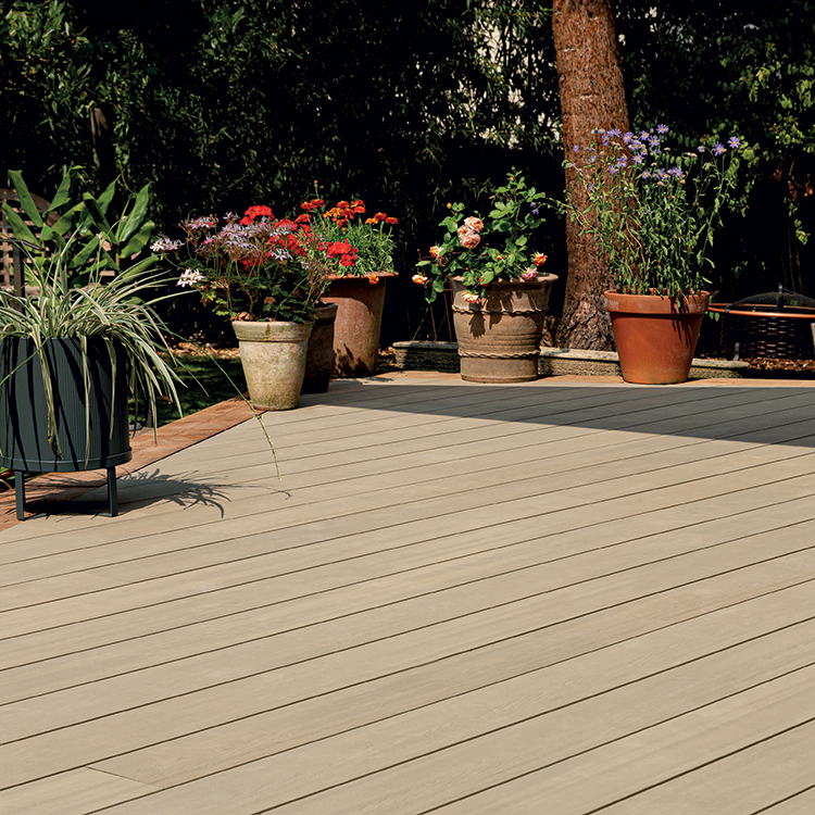 composite decking plant pots
